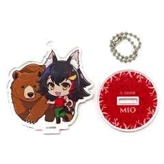 hololive x Tobu Zoo Ookami Mio Trading Acrylic Stand Mini Character ver. Acrylic Stands [USED]