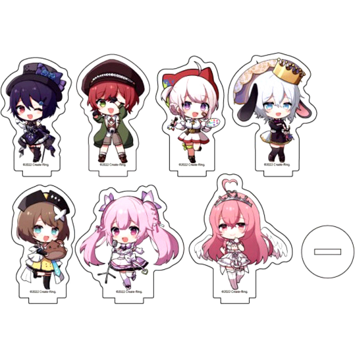 Set of 7 Aogiri High School 01. Mini Character Acrylic Petit Stand [USED]