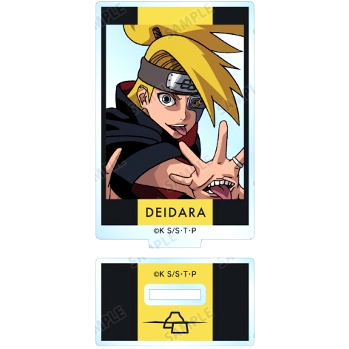 Deidara Upper Body Naruto Shippuden Great Ninja Battle Ver. Illustration Trading Acrylic Stand [USED]