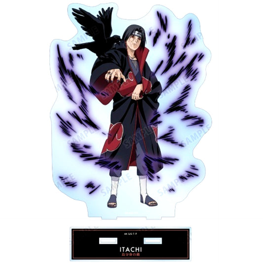 Itachi Uchiha Ninja Showdown Version Illustration Oversized Acrylic Stand Naruto: Shippuden [USED]