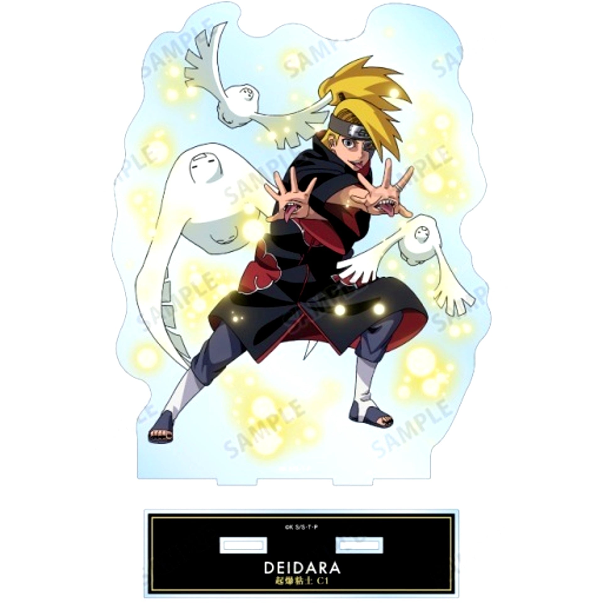 Deidara Ninja Daikessen Ver. Illustration Extra Large Acrylic Stand Naruto Shippuden [USED]