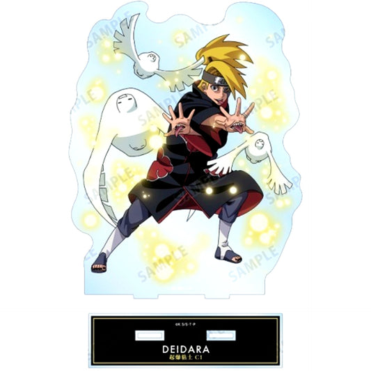 Deidara Ninja Daikessen Ver. Illustration Extra Large Acrylic Stand Naruto Shippuden [USED]