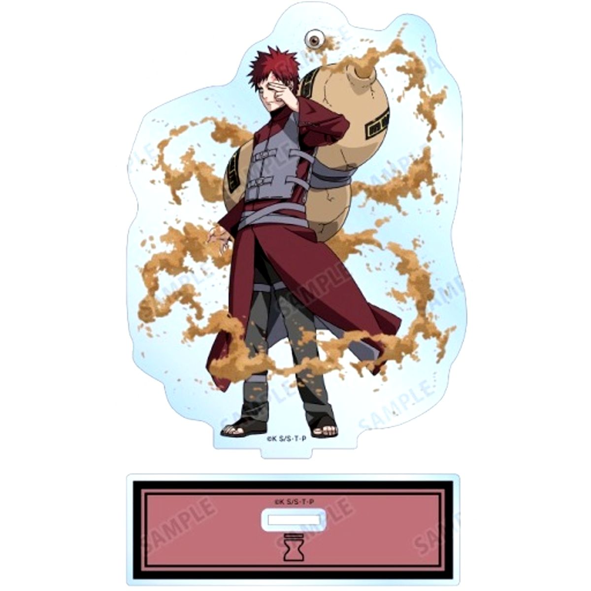 Gaara Naruto: Shippuden Great Ninja Battle Ver. Illustration Big Acrylic Stand [USED]