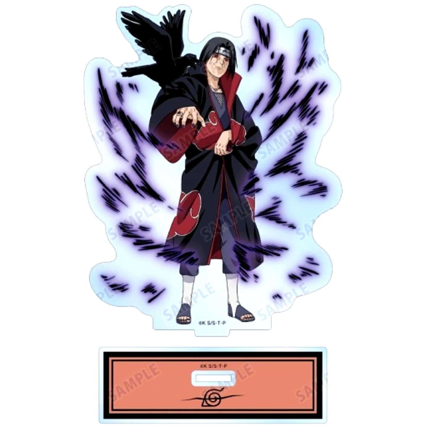 Itachi Uchiha Great Ninja Battle Ver. Illustration Naruto Shippuden Big Acrylic Stand [USED]