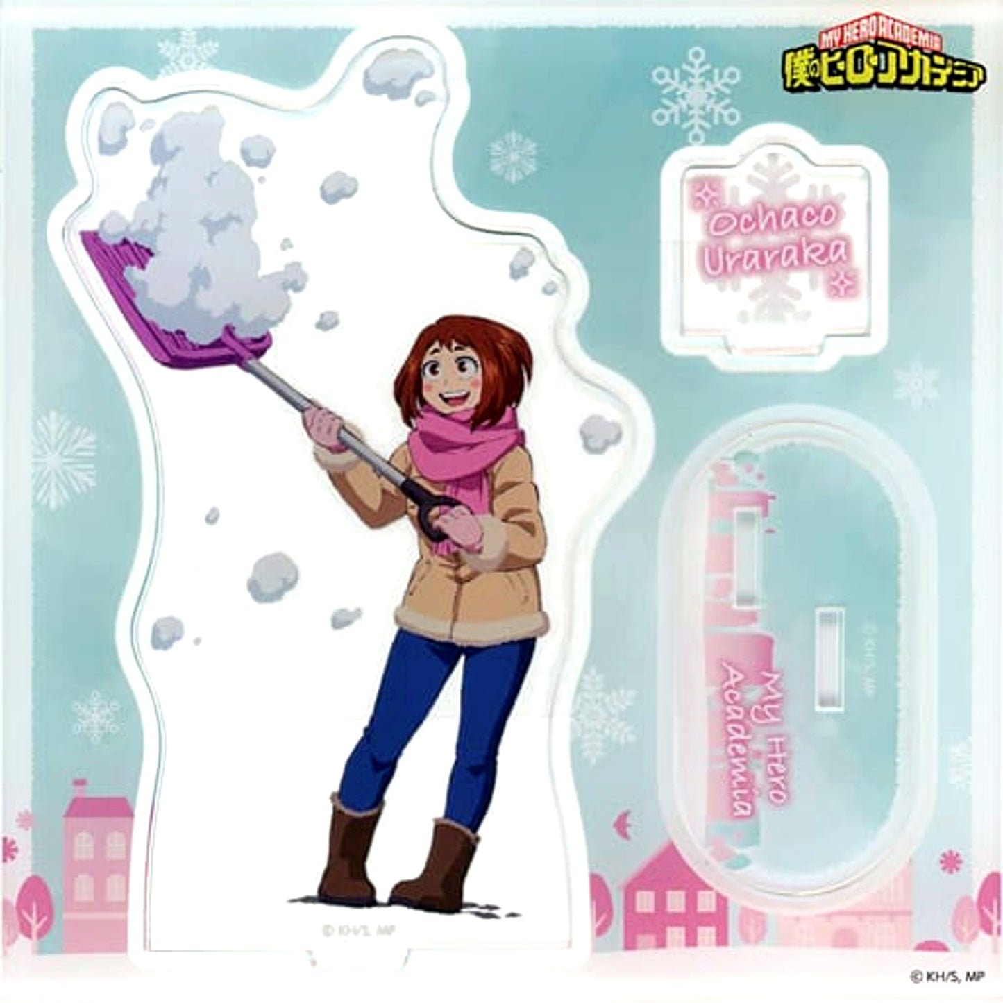 Ochaco Uraraka My Hero Academia Acrylic Stand Snow Shoveling [USED]