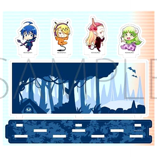 Iruma & Lied + Elizabetta & Clara Harvest Festival Multi Acrylic Stand Welcome to Demon School! Iruma-kun [USED]