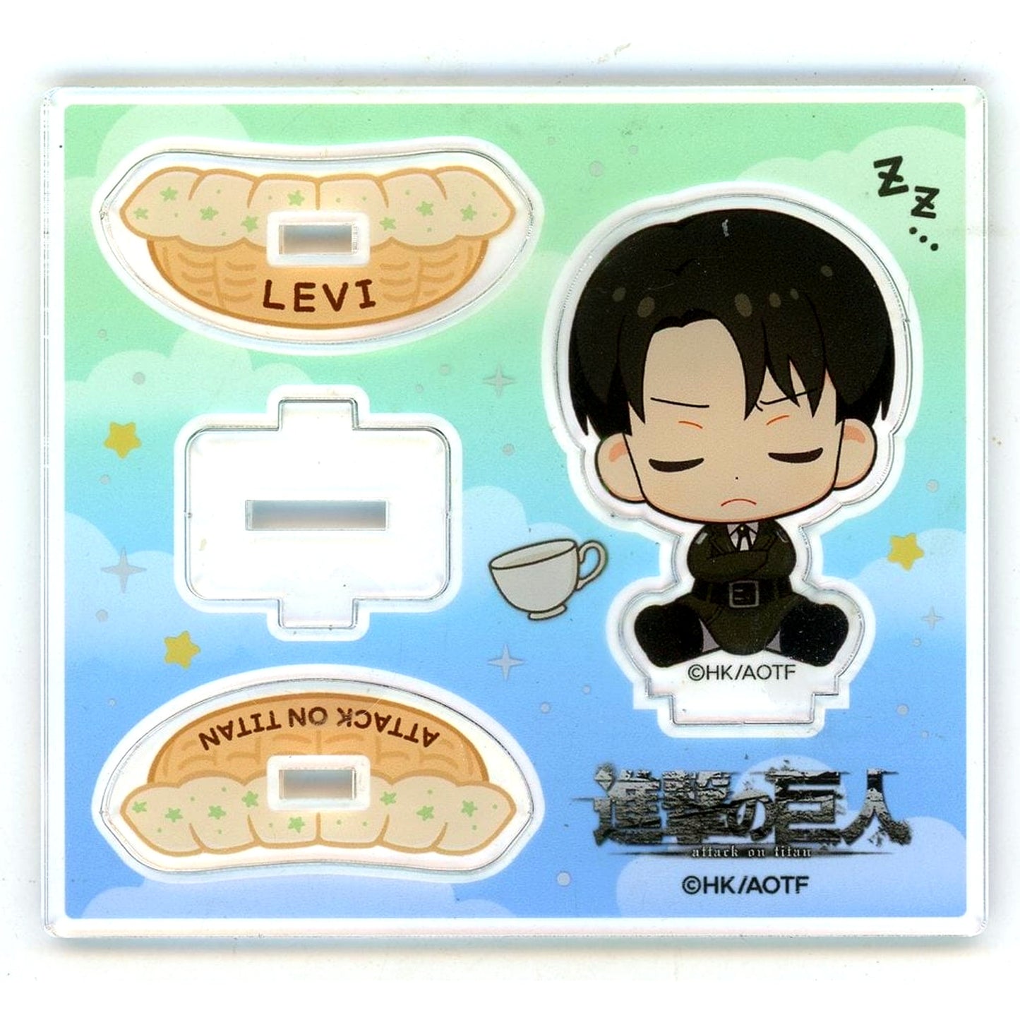 Levi Ackerman Attack on Titan Mini Chara Ver. Good Night Survey Corps Cradle Acrylic Stand The Final Season POP UP SHOP [USED]