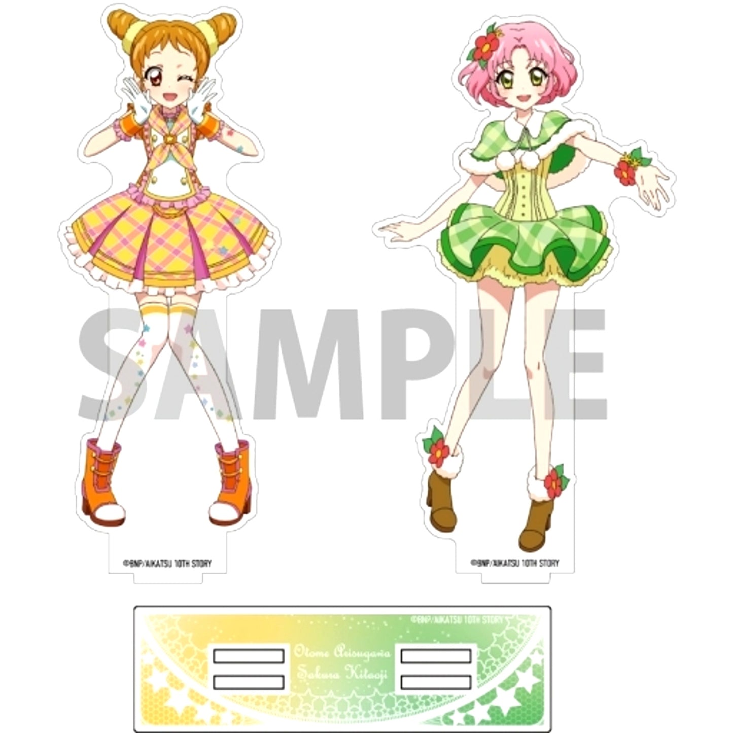 Otome Arisugawa and Sakura Kitaoji 3. Pair Acrylic Stand Aikatsu! [USED]
