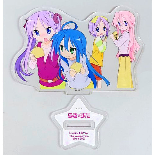 Konata Izumi Kagami Hiiragi Tsukasa Hiiragi Miyuki Takara Type 9 Prize B-9 Acrylic Stand Figure Kujibikido Lucky Star Lucky Kuji [USED]