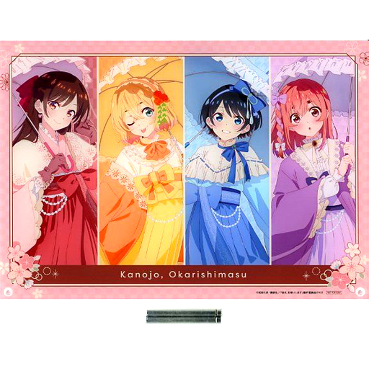 Group Lucky End Prize Rent-A-Girlfriend Ataritsuki Lucky Button BOX A4 Acrylic Panel [USED]