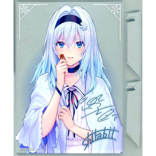 Ginko Sora Vol. 17 Foil Stamped Autographed B6 Acrylic Panel Light Novel The Ryuo's Work is Never Done! Melonbooks Limited Edition Bundle Bonus [USED]
