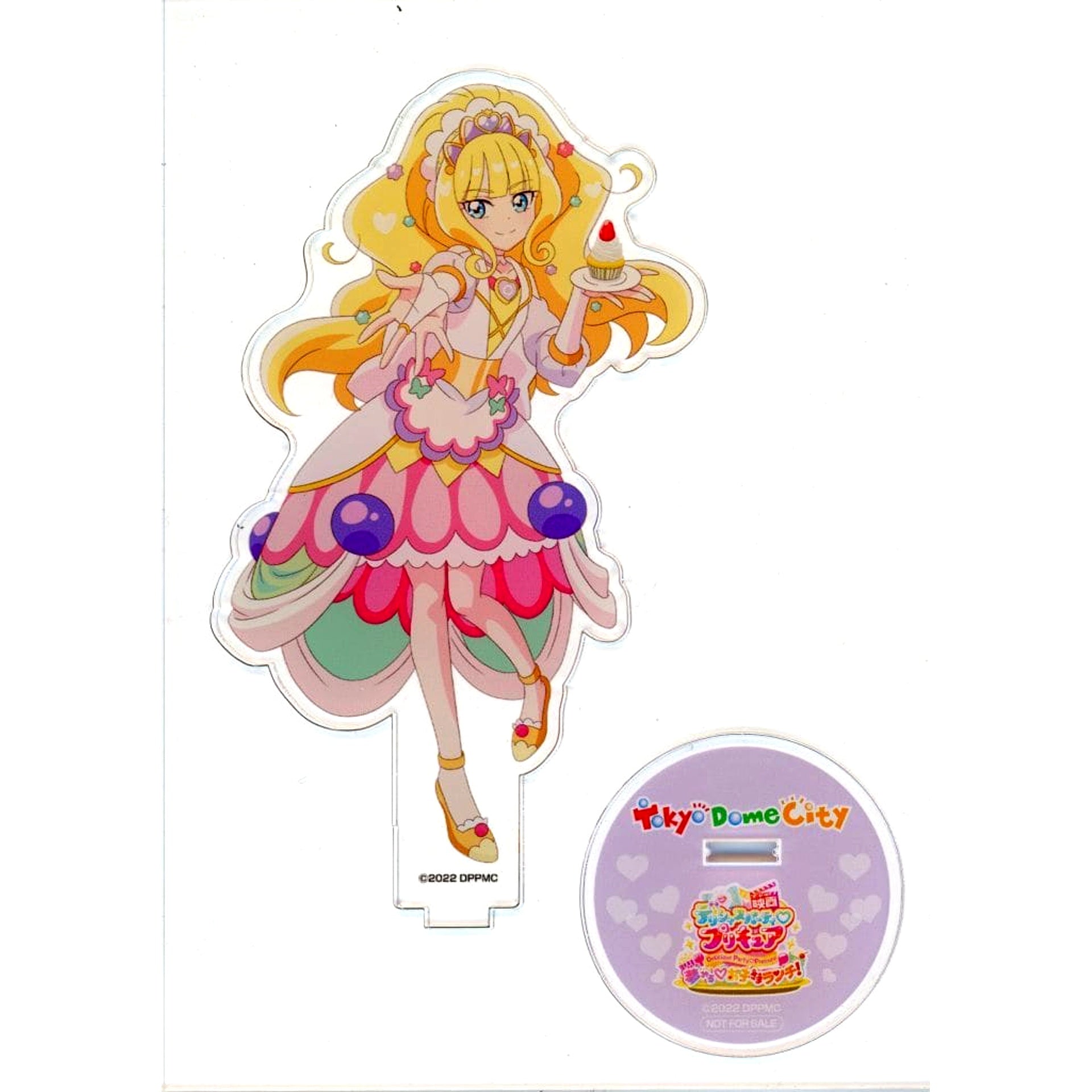 Cure Finale Delicious Party Pretty Cure Acrylic Stand Delicious Party Pretty Cure Movie Dreaming Mini Game Prize A [USED]
