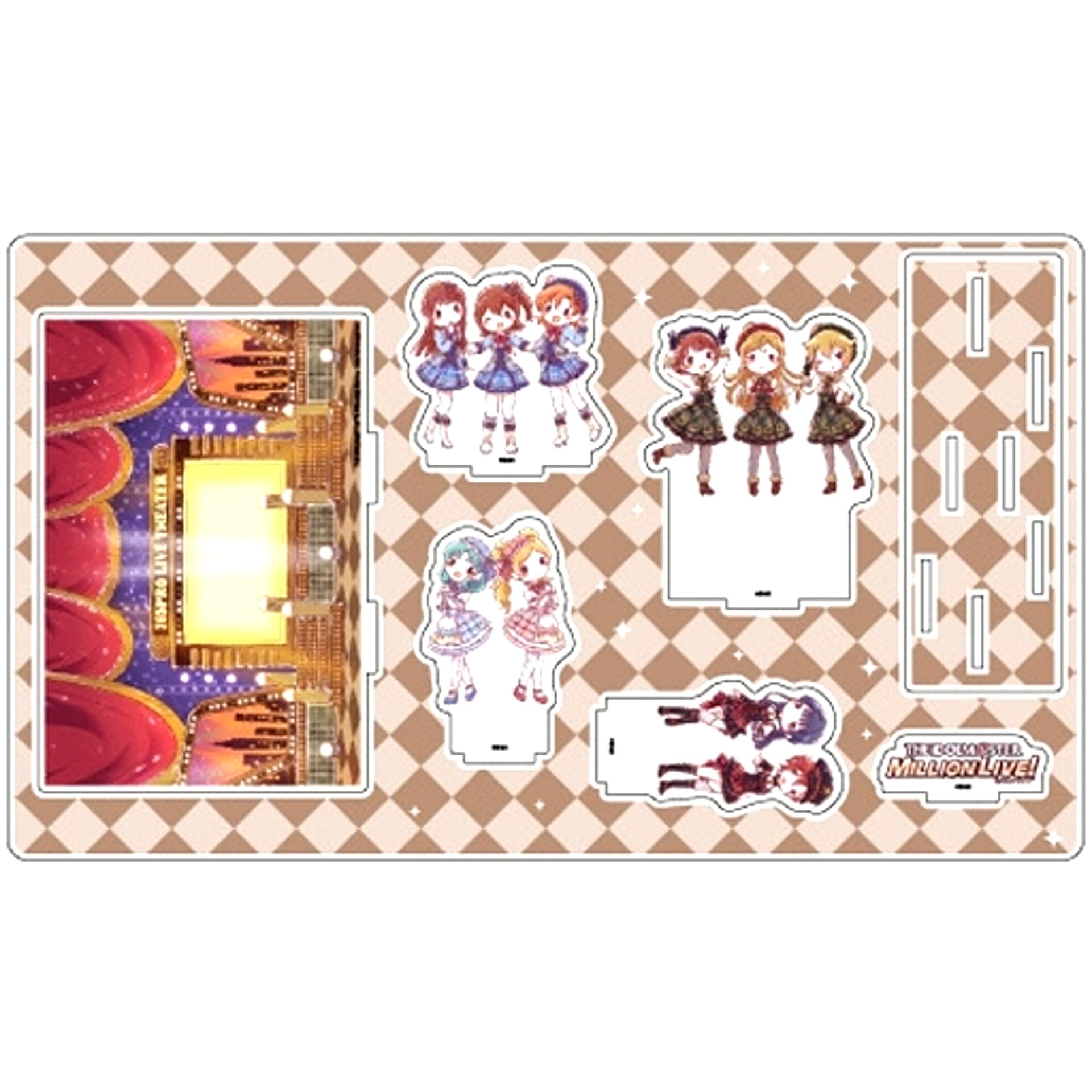 01. 1st Design The Idolmaster Million Live! GraffArt Design Premium Acrylic Diorama Plate [USED]