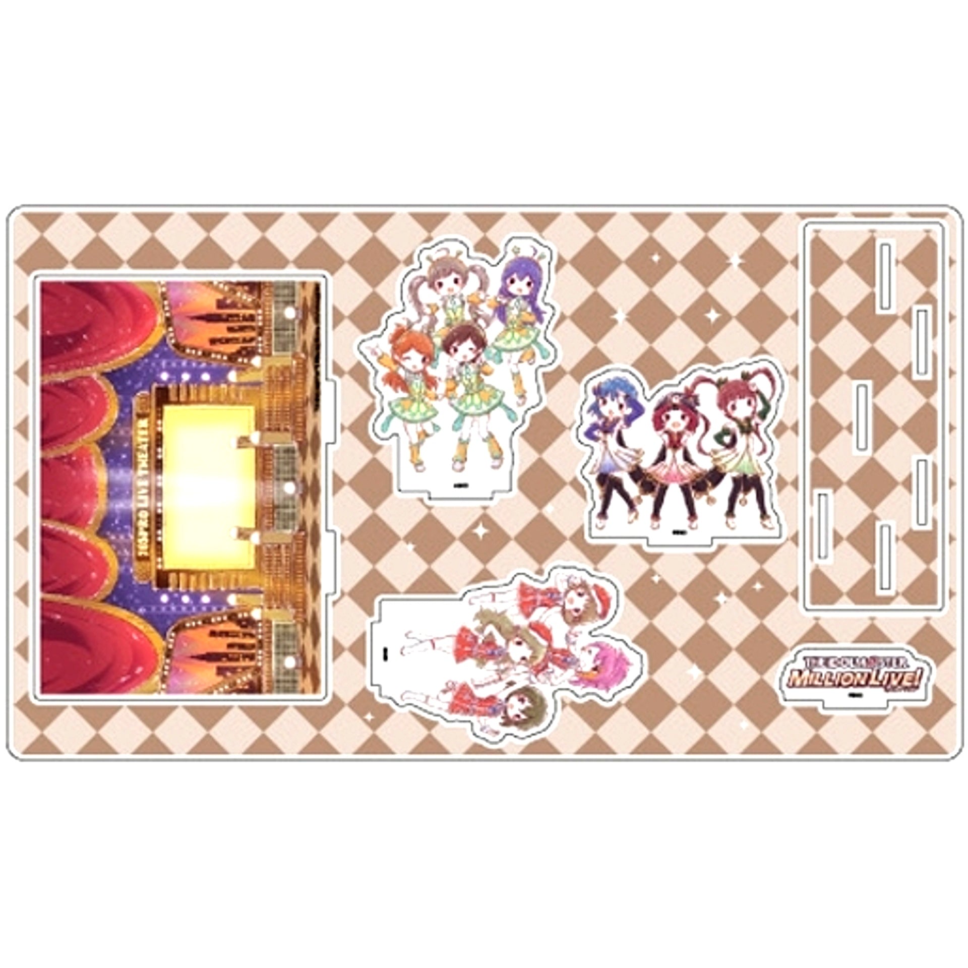 03. 3rd Design GraphArt Design Premium Acrylic Diorama Plate THE IDOLM@STER MILLION LIVE! [USED]