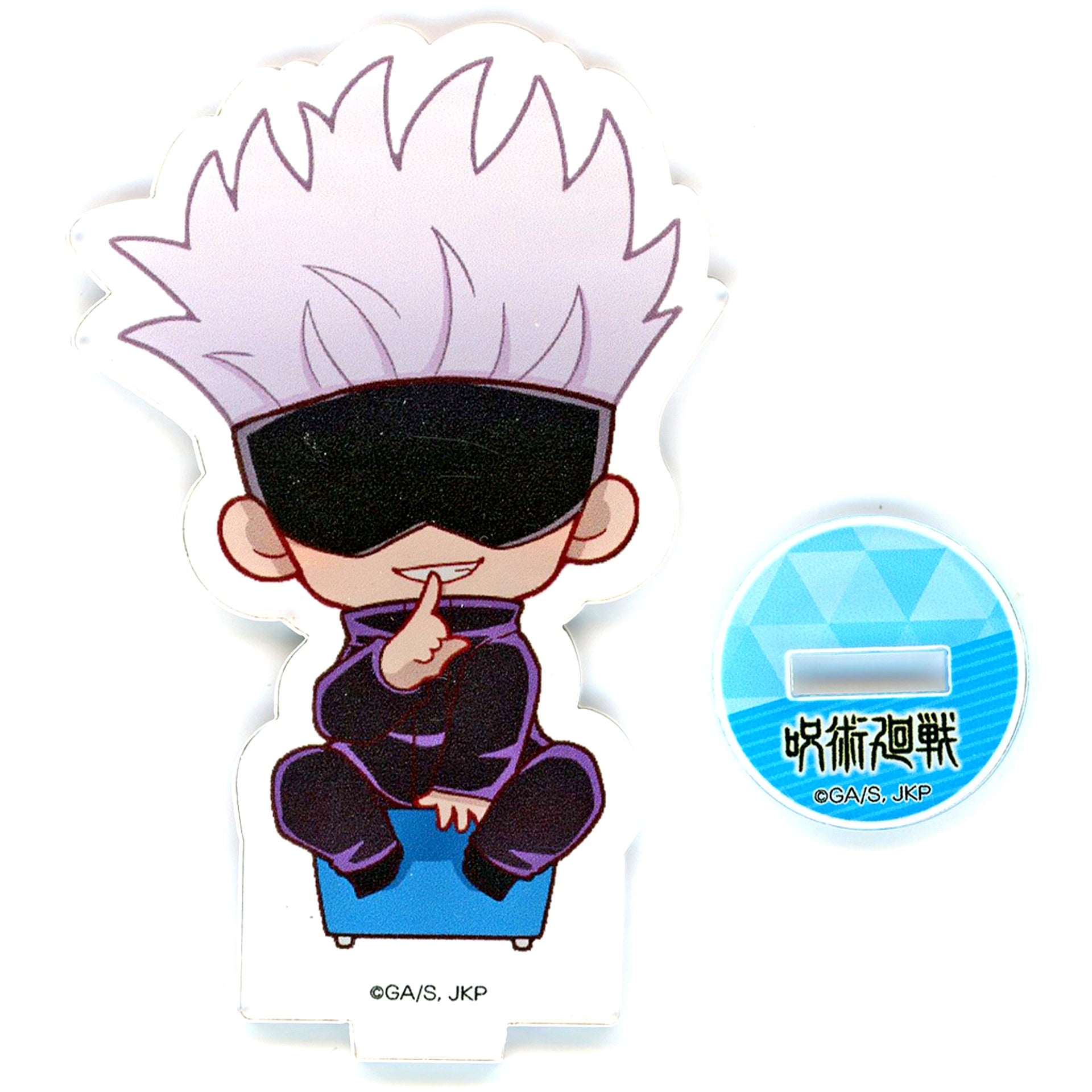 Satoru Gojo Jujutsu Kaisen Jujushop in Abeno Qs Mall Mini Character Acrylic Stand Regular Outfit Ver. [USED]