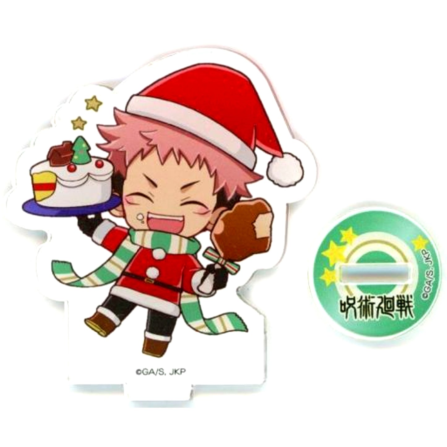 Yuji Itadori Jujutsu Kaisen Juju Shop in Abeno Q's Mall Mini Character Acrylic Stand Christmas Ver. [USED]