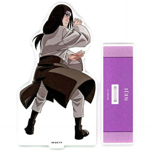 Neji Hyuga Naruto Shippuden Fighting Back Ver. Illustration Big Acrylic Stand [USED]