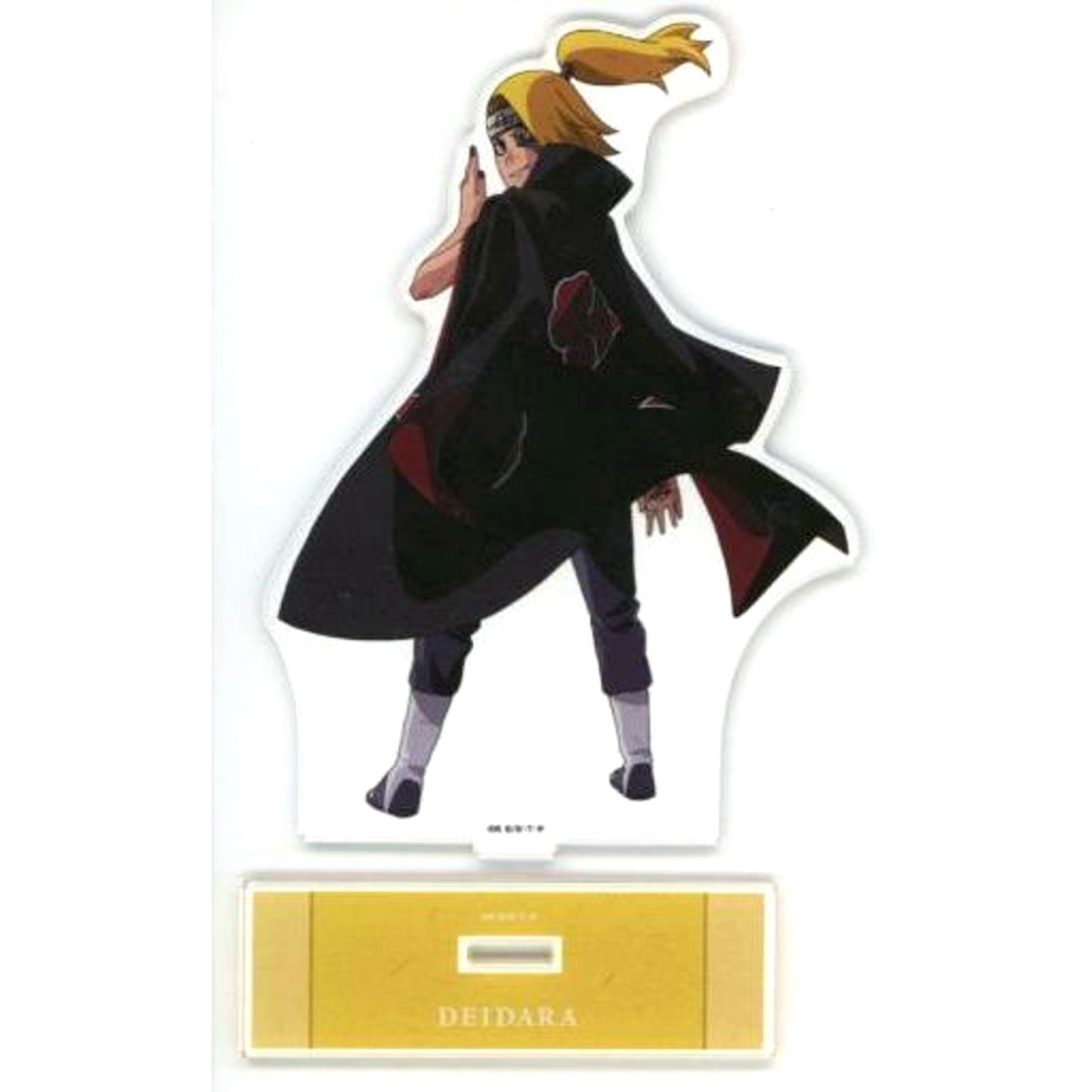 Deidara Fighting Back Ver. Illustration Big Acrylic Stand Naruto Shippuden [USED]