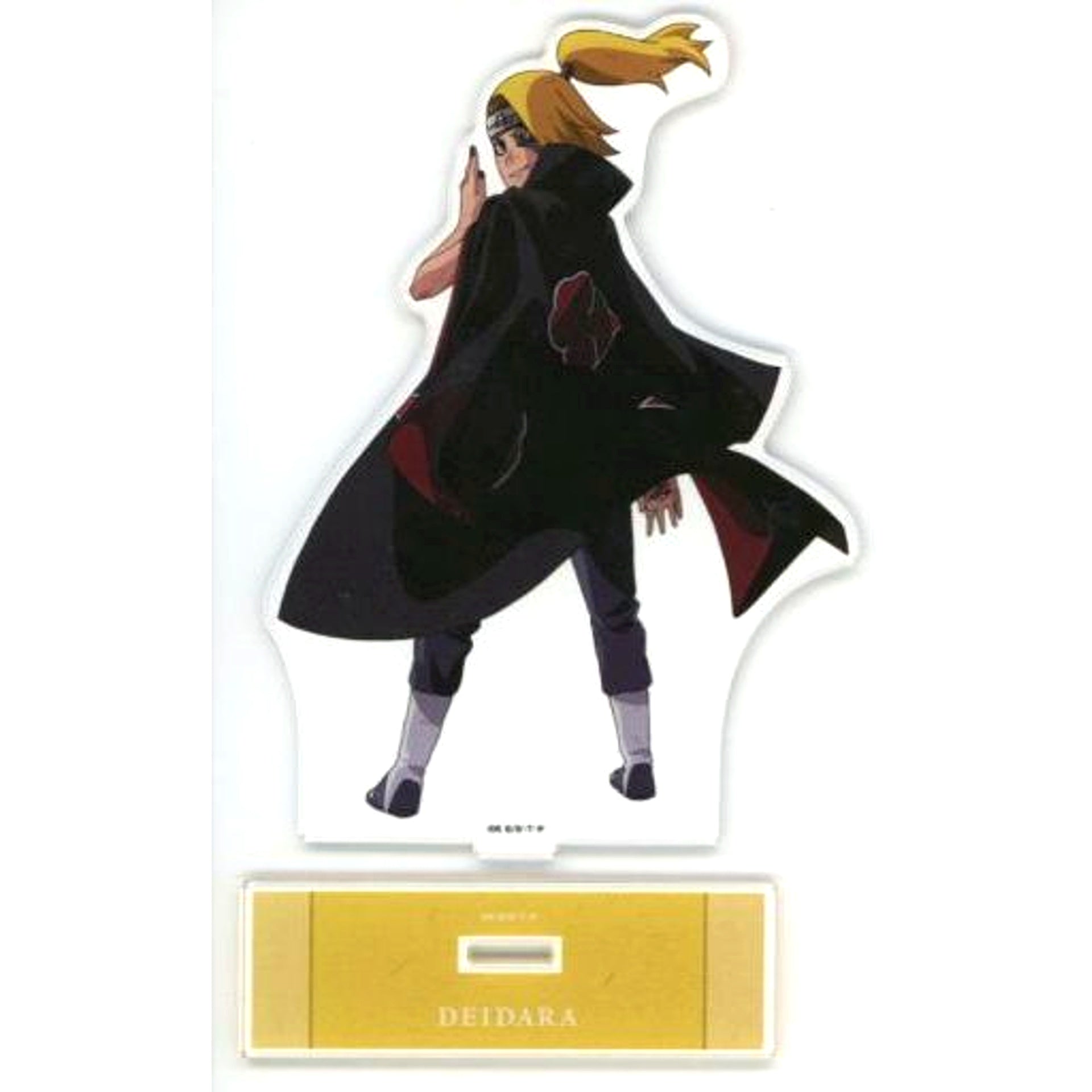 Deidara Fighting Back Ver. Illustration Big Acrylic Stand Naruto Shippuden [USED]