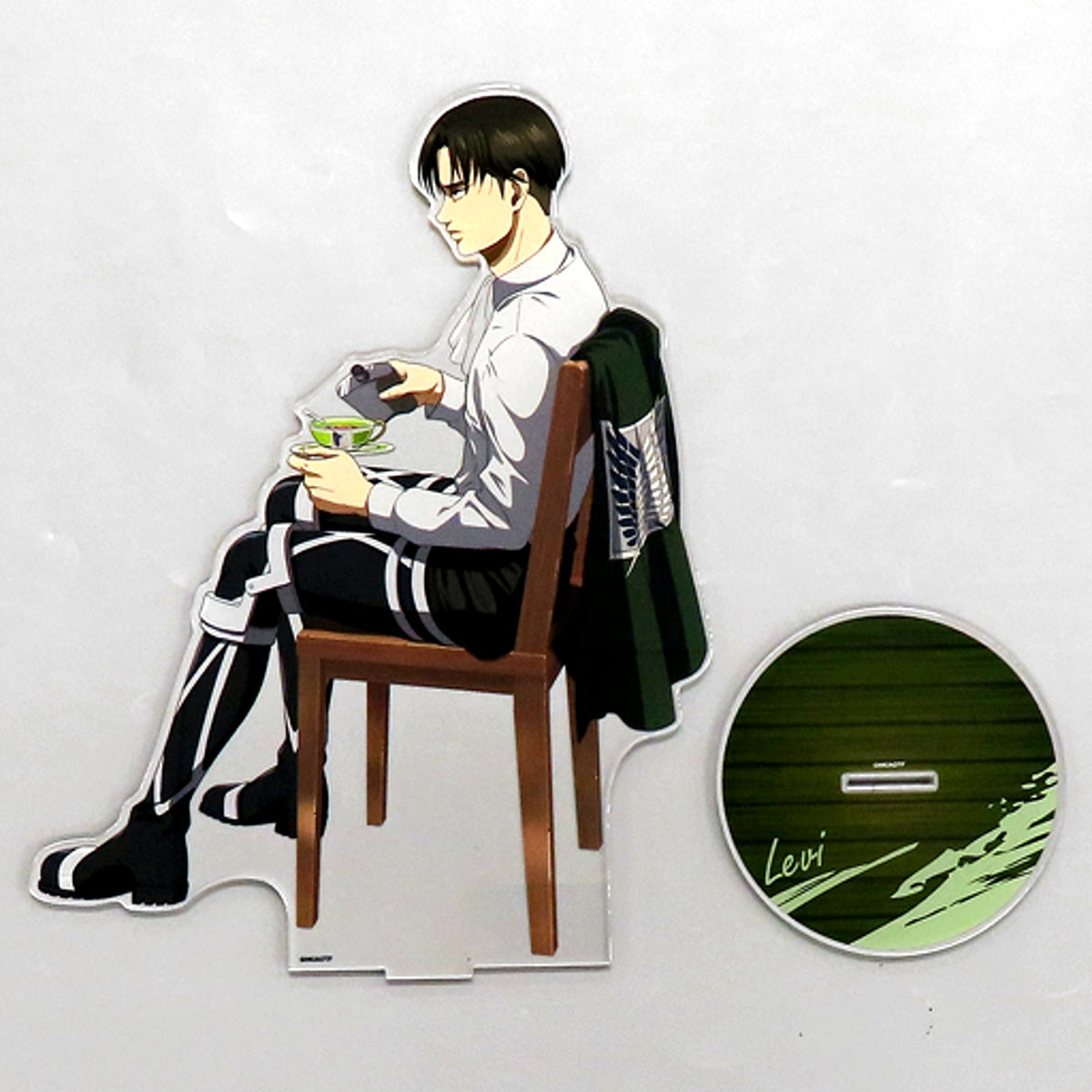 Levi Ackerman Toast Illustration Acrylic Figure L Attack on Titan Animaru! Limited [USED]
