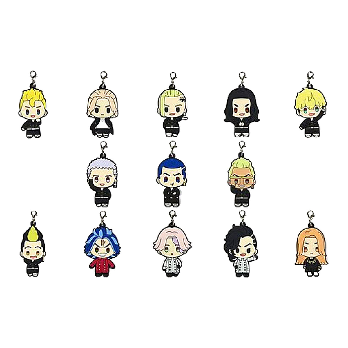 Chifuyu Matsuno, etc. Tokyo Revengers Ichiban Kuji To Cheer On Rubber Charm Prize K All 13 Types Set Charm [USED]