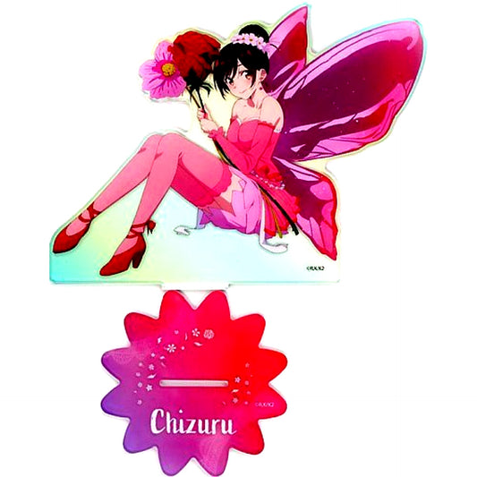 Chizuru Mizuhara Rent-A-Girlfriend Fairy flower Dream Button Winning Prize BIG Acrylic Stand [USED]
