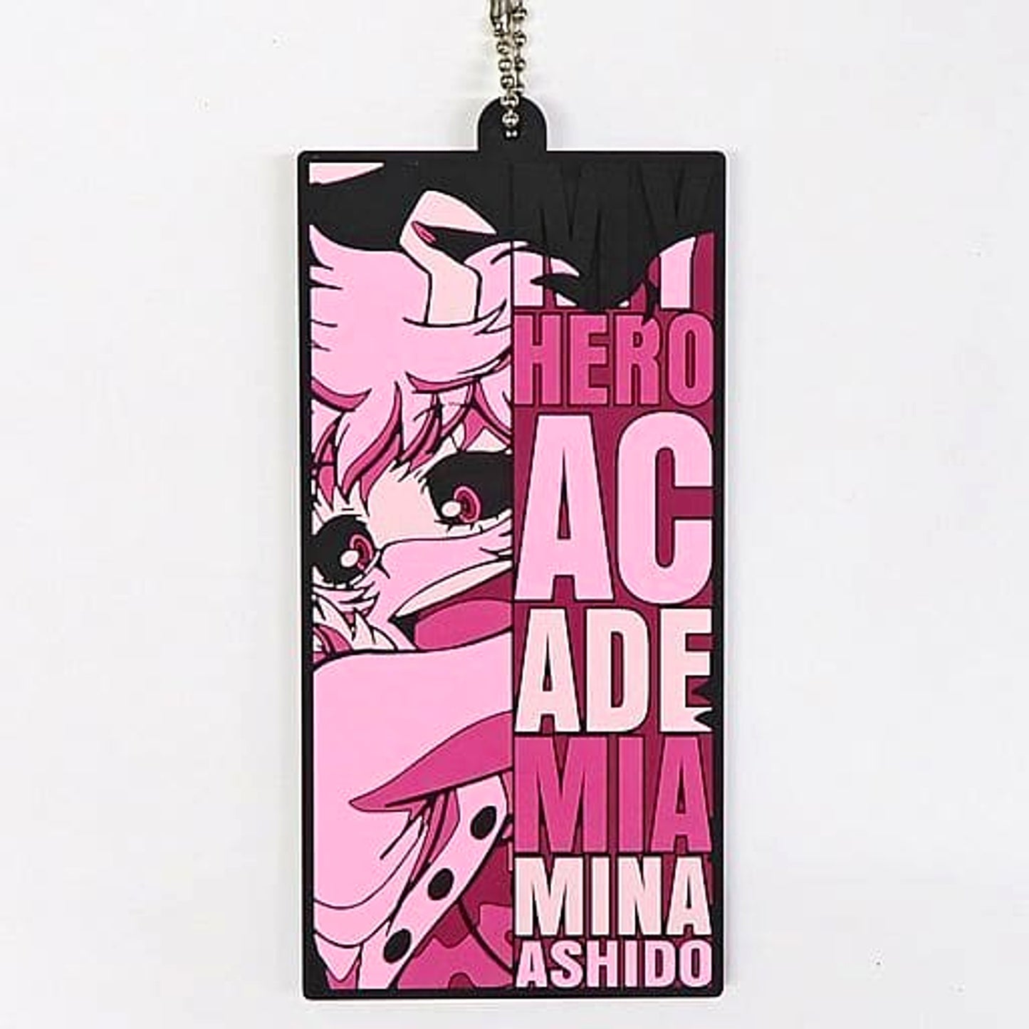 My Hero Academia Mina Ashido Ichiban Kuji Death Struggle Rubber Keychain Prize I Keychains [USED]