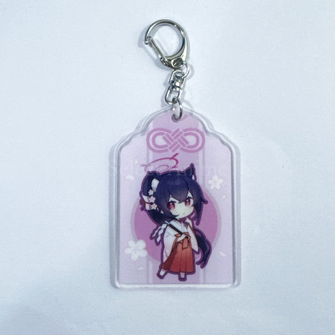 Serika New Year Ver. Blue Archive Omamori Style Keychain C101 Set Single Item [USED] — photo 1