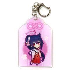 Blue Archive Serika New Year Ver. Amulet-Style Keychain C101 Limited Included with Blue Archive Set Keychains [USED]
