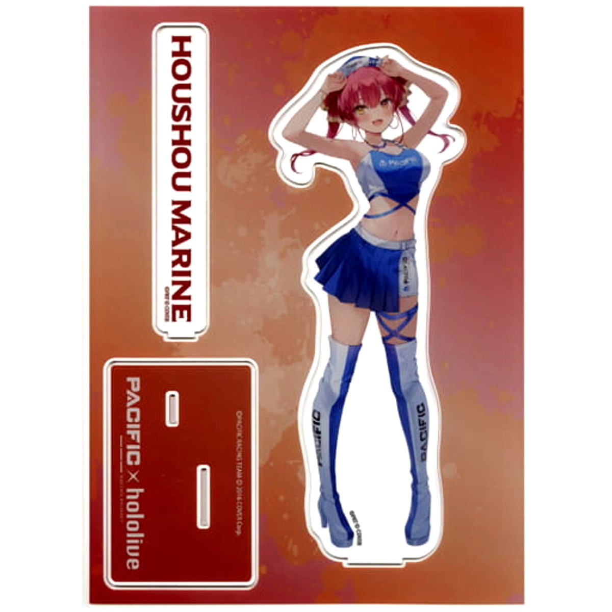 Virtual YouTuber hololive Houshou Marine Big Acrylic Stand PACIFIC RACING TEAM x hololive C101 Goods [USED]