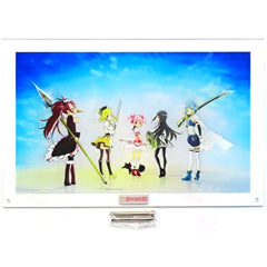 Puella Magi Madoka Magica Madoka Kaname & Others 10th Anniversary Acrylic Art Puella Magi Madoka Magica 10 Exhibition Limited After-Sales Online Exclusive Acrylic Item [USED]