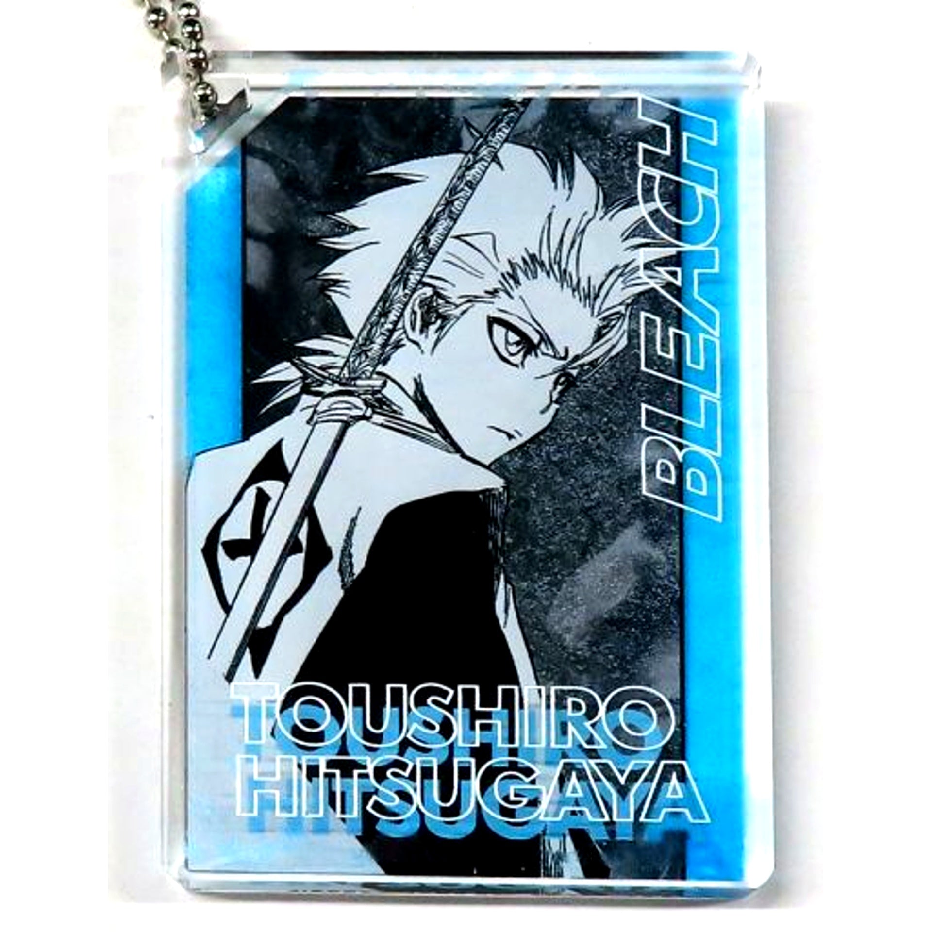 Toshiro Hitsugaya BLEACH Domino Style Acrylic Keychain Collection Jump Festa 2023 Goods [USED]