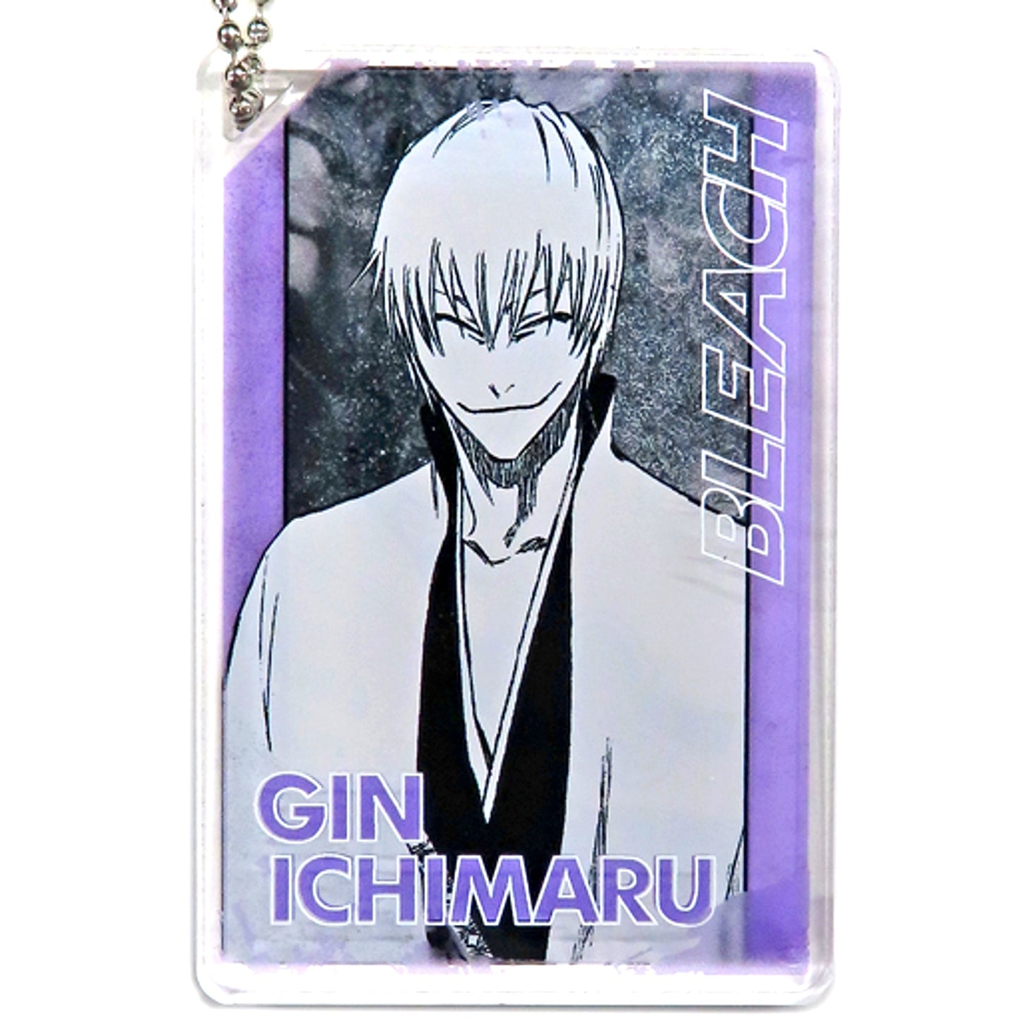 Gin Ichimaru BLEACH Domino Style Acrylic Keychain Collection Jump Festa 2023 Goods [USED]