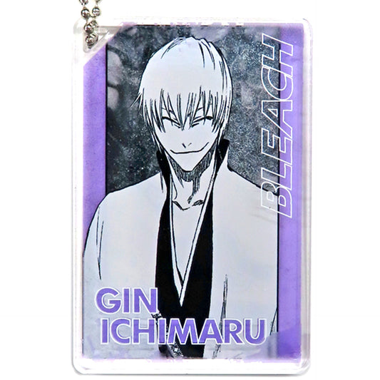 Gin Ichimaru BLEACH Domino Style Acrylic Keychain Collection Jump Festa 2023 Goods [USED]