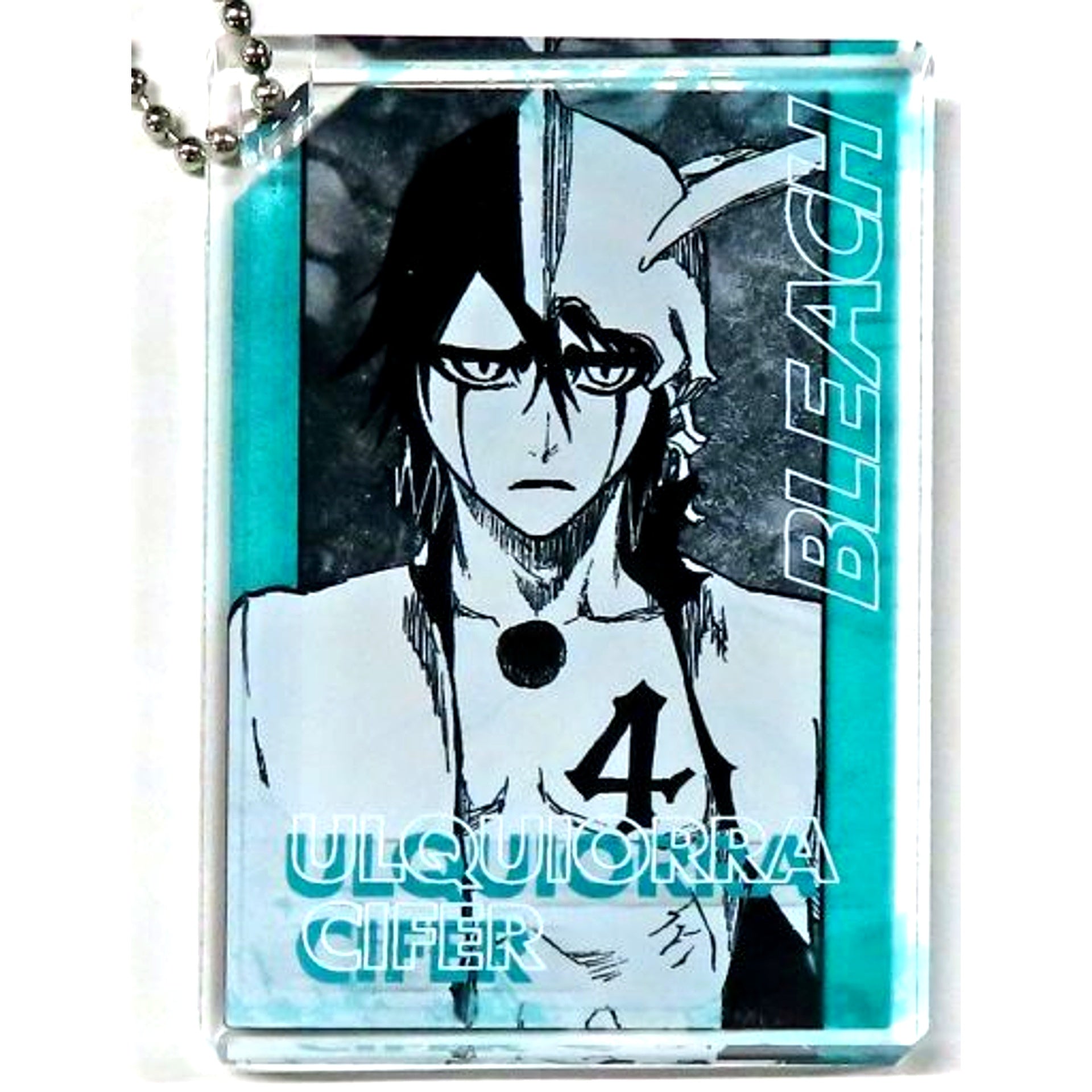 Ulquiorra Cifer Bleach Domino Style Acrylic Keychain Collection Jump Festa 2023 Goods [USED]
