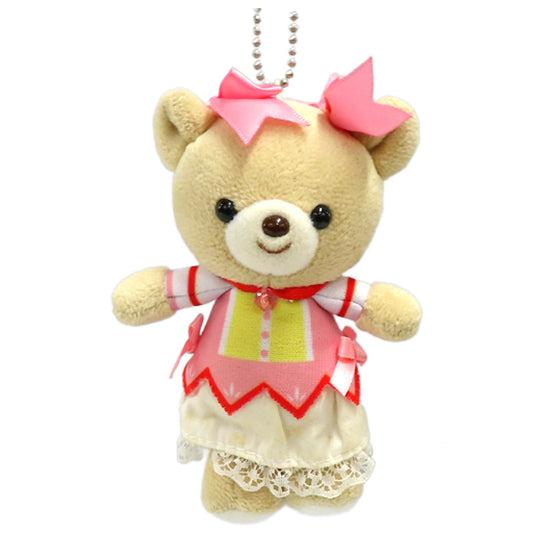 Puella Magi Madoka Magica Madoka Kaname Charasick Bear with Ball Chain Keychains [USED]