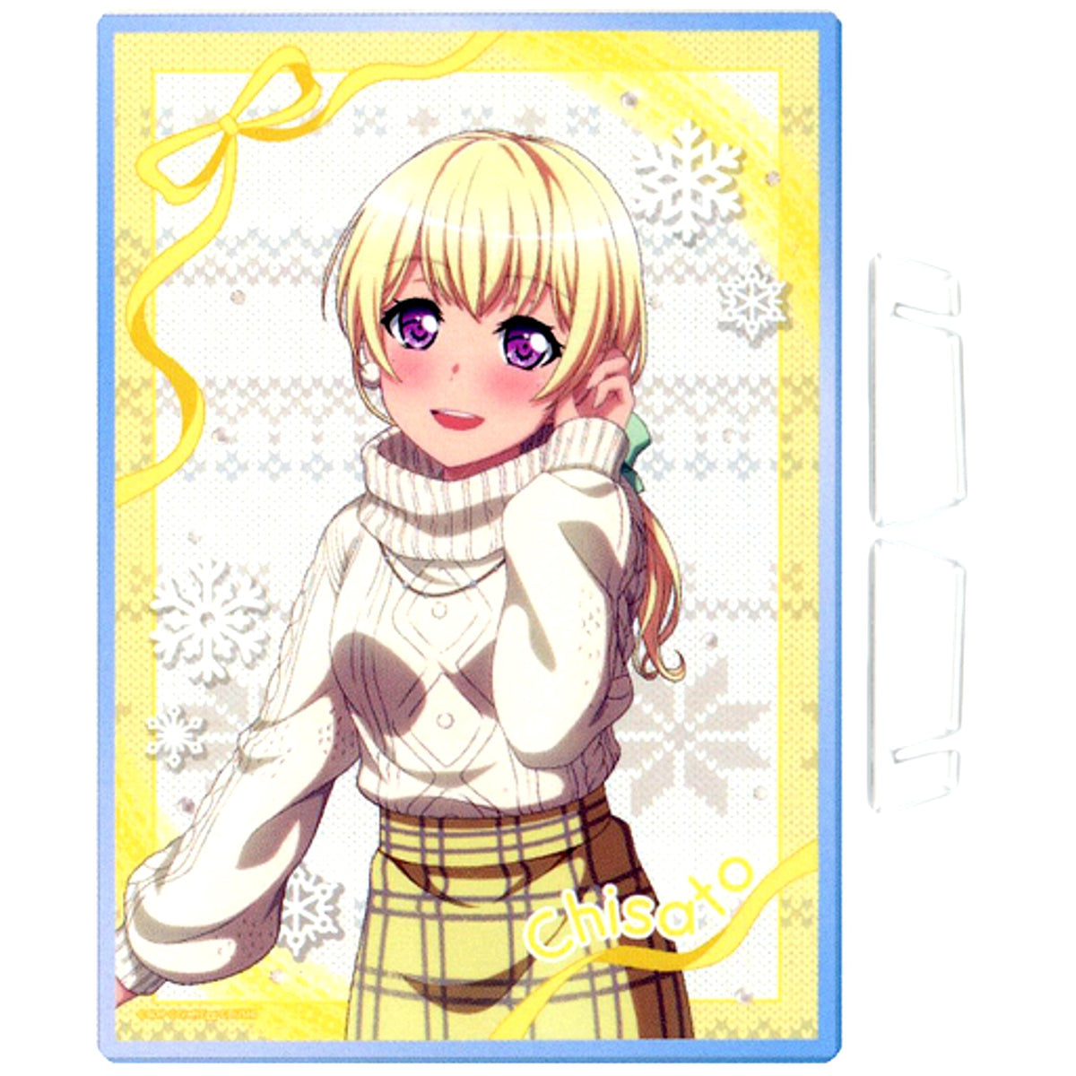 Chisato Shirasagi Illustration Acrylic Board 2022 Winter ver. Bang Dream! Girls Band Party! [USED]