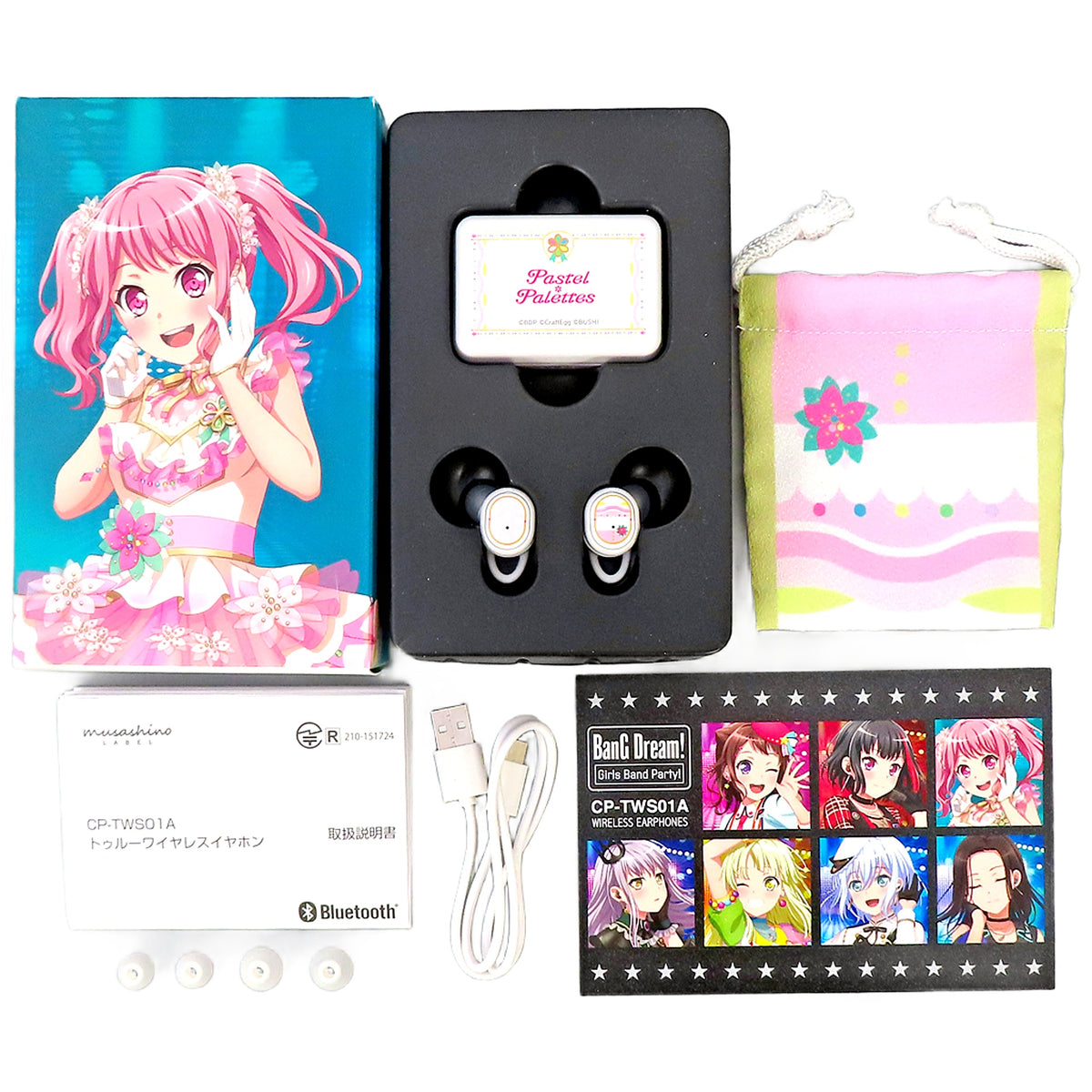 Pastel*Palettes BanG Dream! Girls Band Party! Model CP-TWS01A Wireless Earphones x ONKYO [USED]