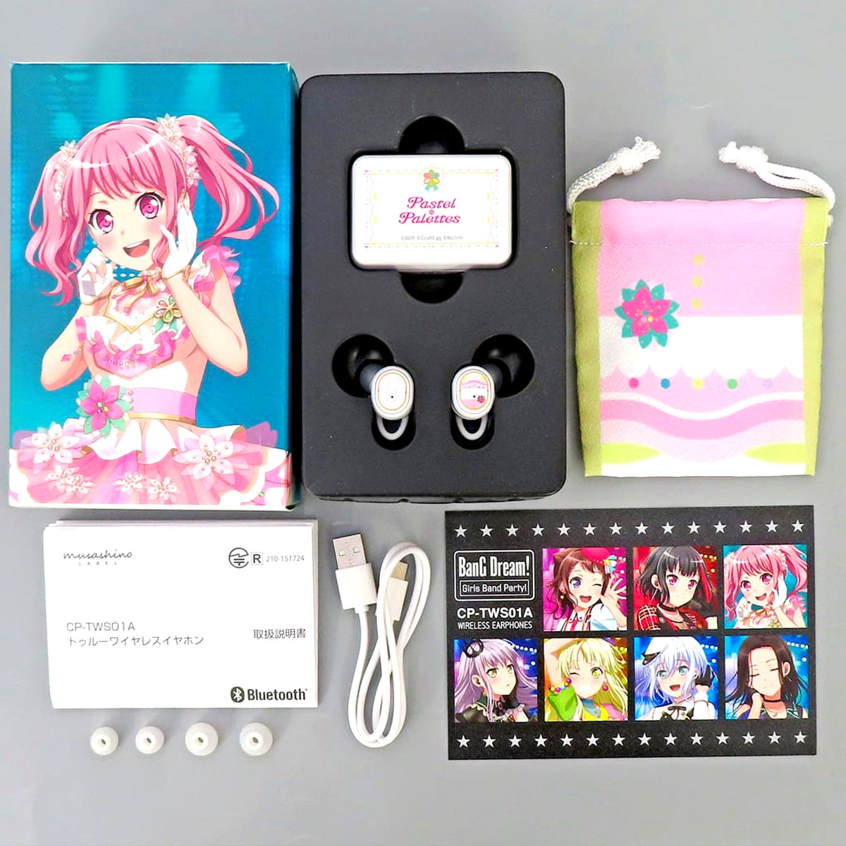 Pastel*Palettes BanG Dream! Girls Band Party! Model CP-TWS01A Wireless Earphones x ONKYO [USED]
