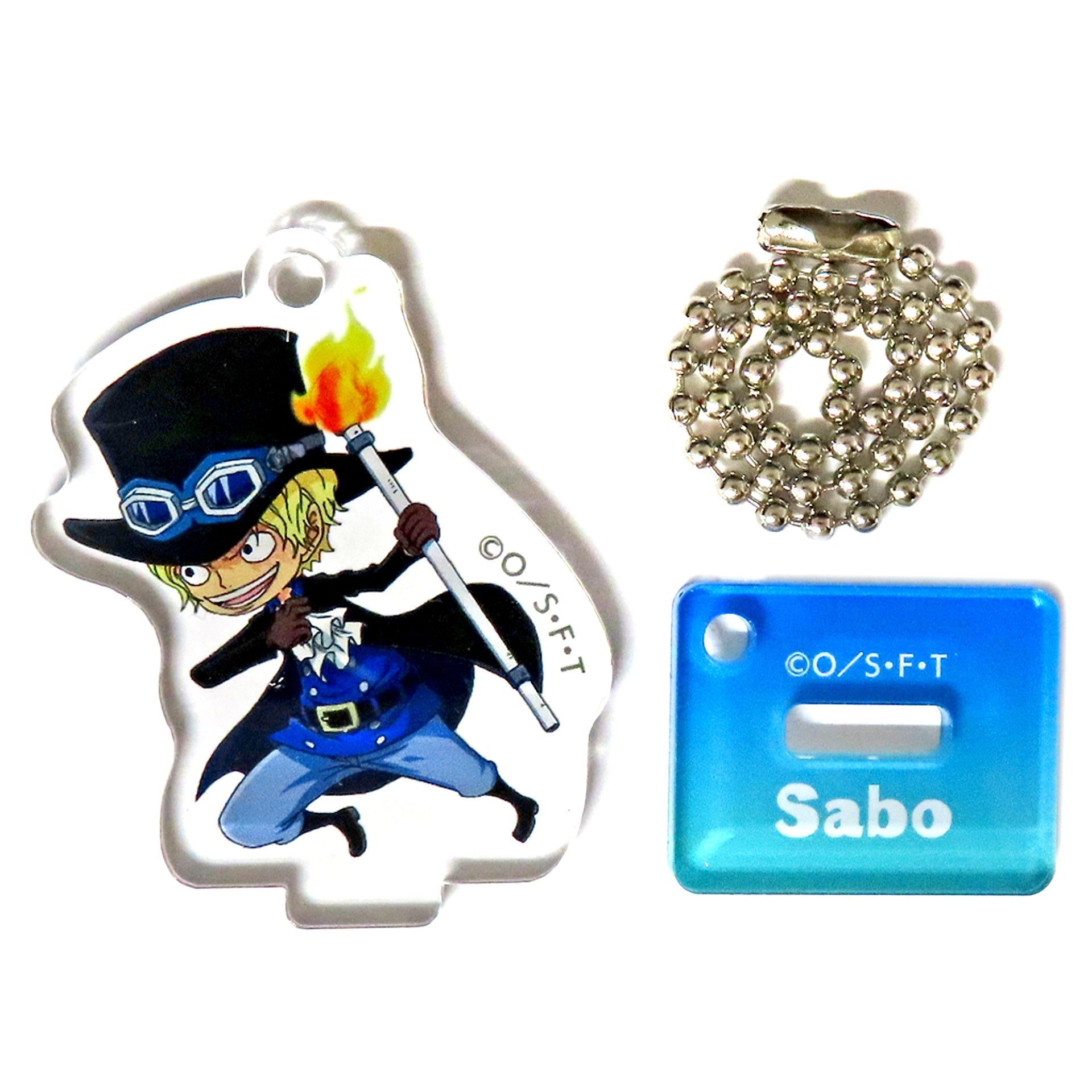 Sabo One Piece RUN!RUN! Stand Acrylic Keychain Collection NEW WORLD ver. Mugiwara Store Limited [USED]