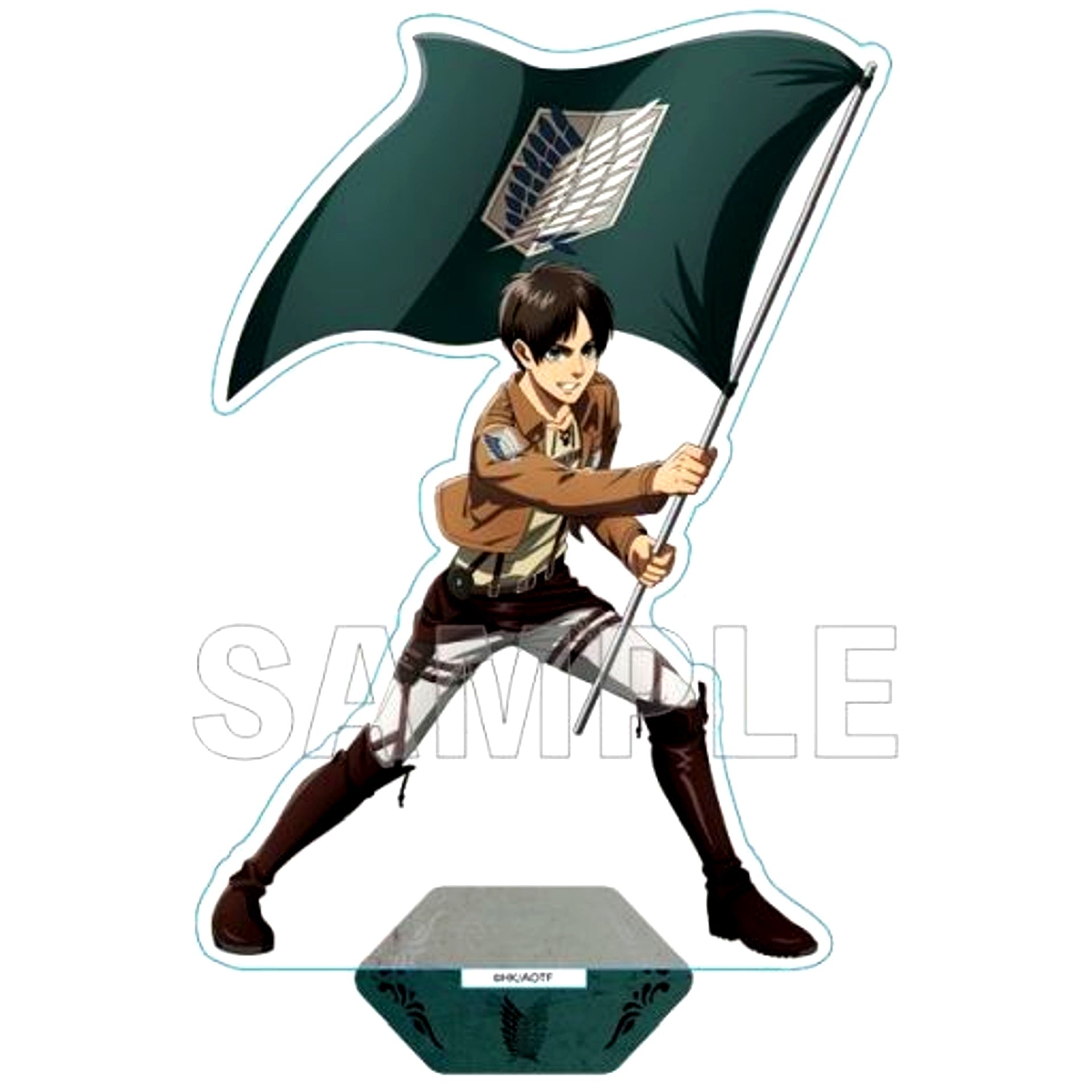 Eren Yeager Corps Flag Ver. Acrylic Stand Attack on Titan [USED]