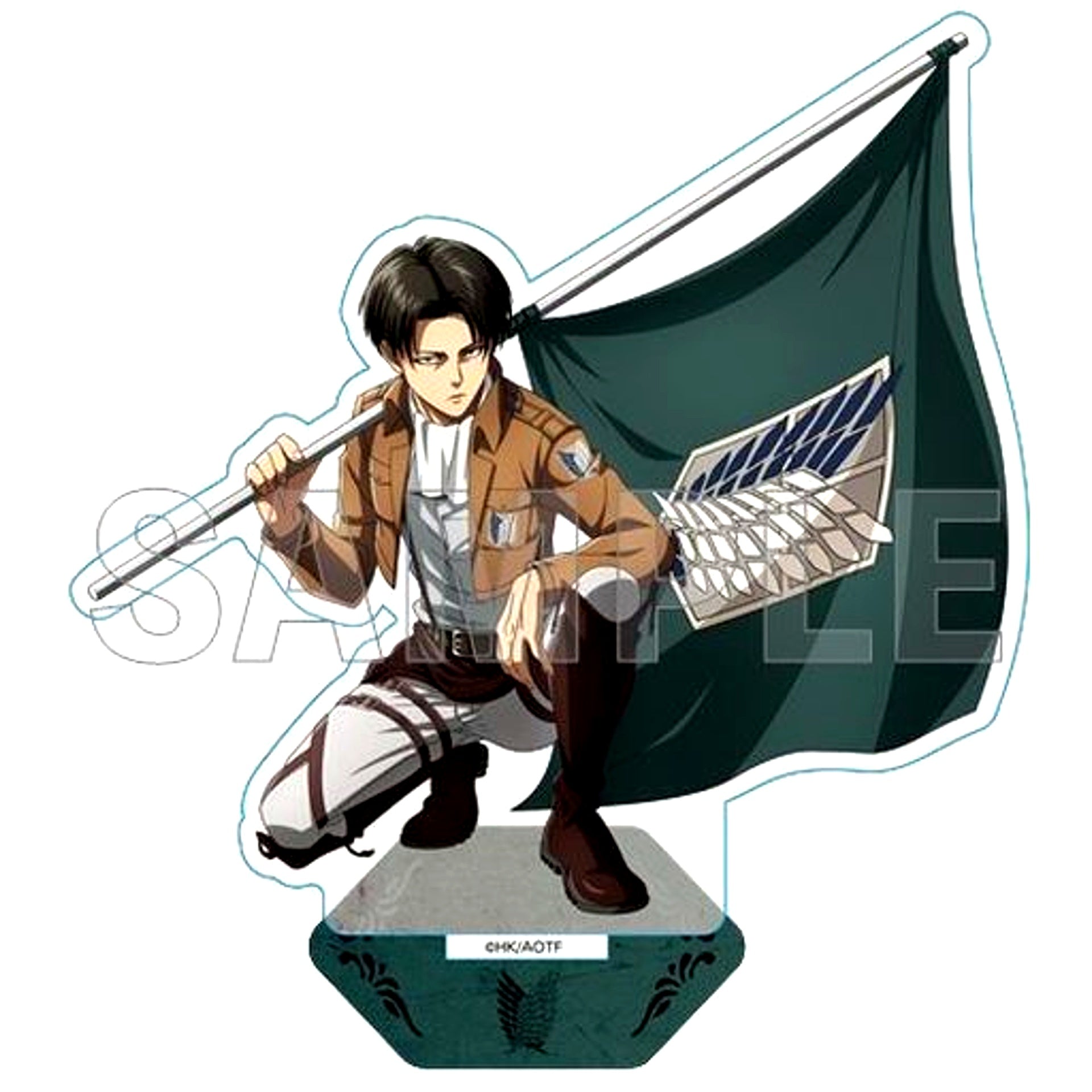 Levi Ackerman Corps Flag Ver. Attack on Titan Acrylic Stand [USED]