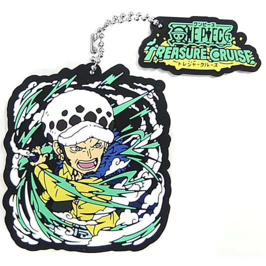 One Piece Trafalgar Law Ichiban Kuji Sign of the Conqueror with One Piece Treasure Cruise Rubber Mascot Raid Battle Prize I Keychains [USED]