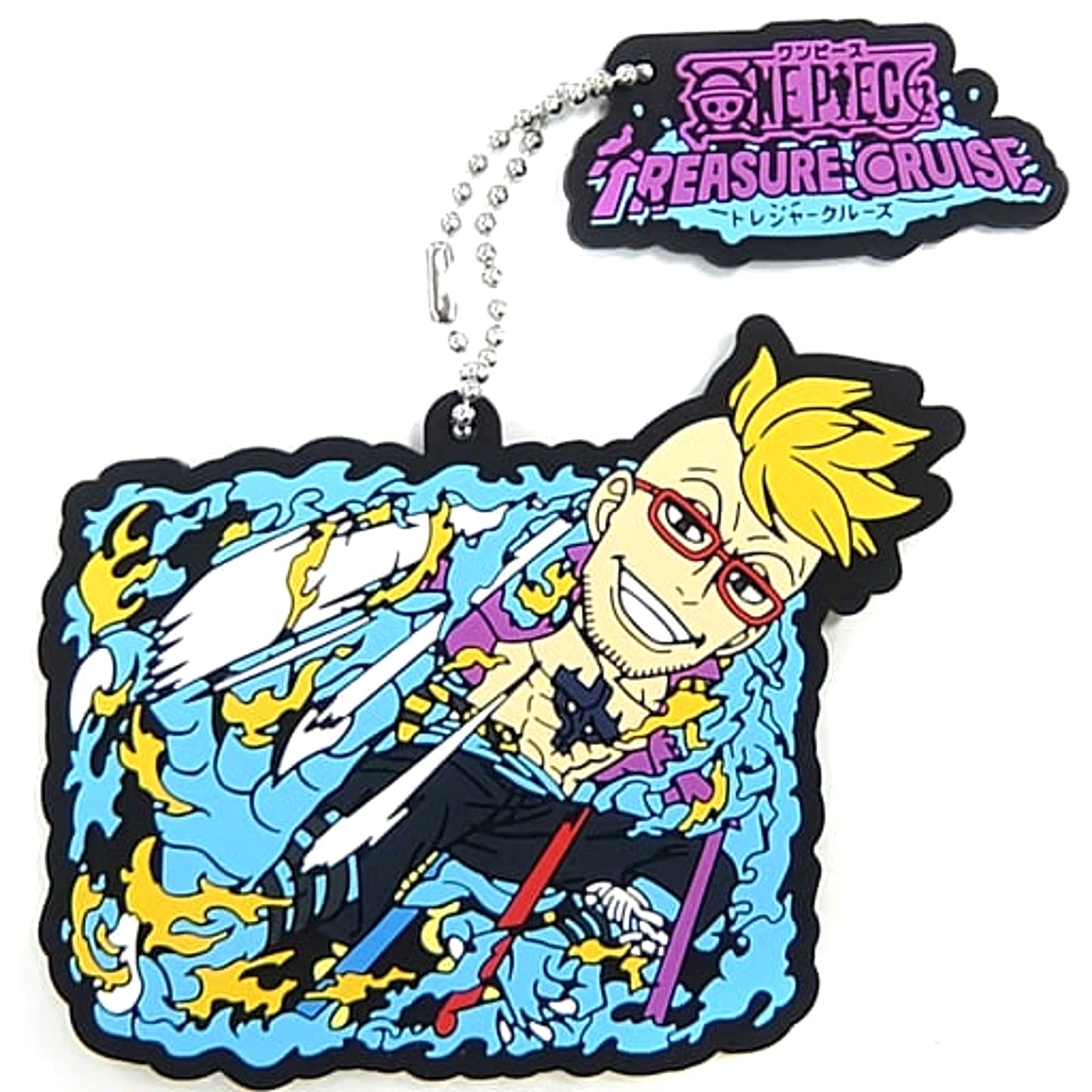 One Piece Marco Ichiban Kuji Sign of the Conqueror with One Piece Treasure Cruise Rubber Mascot Raid Battle Prize I Keychains [USED]