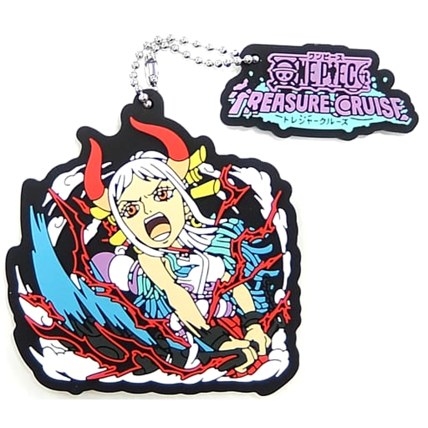 One Piece Yamato Ichiban Kuji Sign of the Conqueror with One Piece Treasure Cruise Rubber Mascot Raid Battle Prize I Keychains [USED]