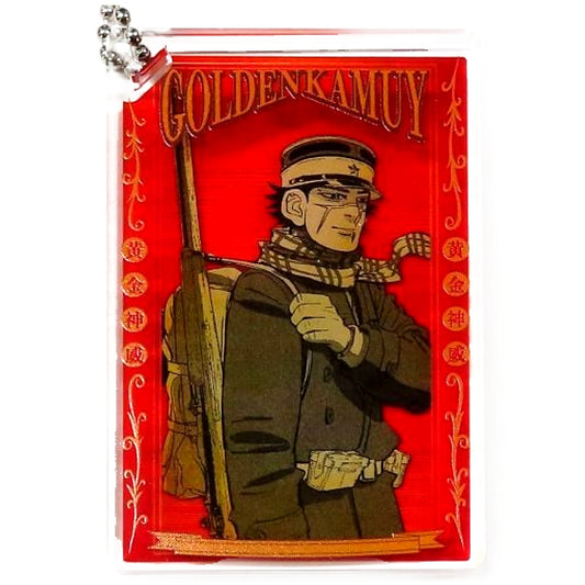 Golden Kamuy Saichi Sugimoto Domino Style Acrylic Keychain Collection Keychains [USED]