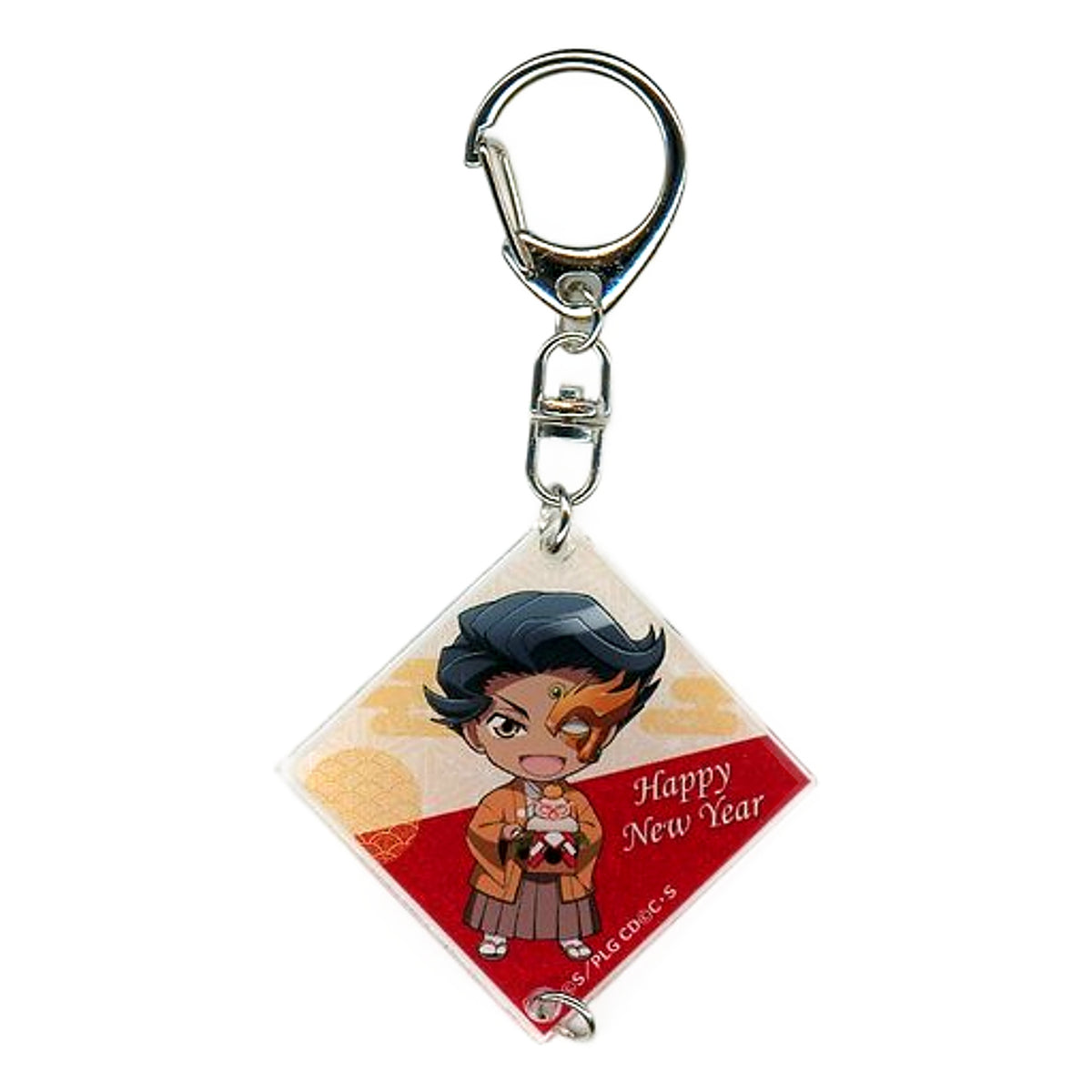 Code Geass: Lelouch of the Rebellion Jeremiah Gottwald New Year Illustrated Chibi Acrylic Keychain Stellamap Cafe Cooking Party Cafe: Merry Xmas & Happy New Year Limited Keychains [USED]