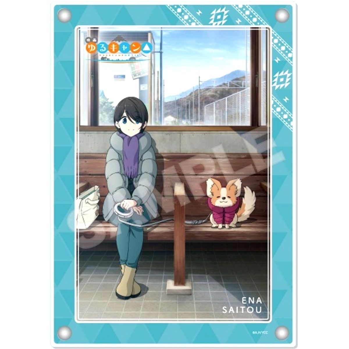 05 Ena Saito Acrylic Board Laid-Back Camp: The Movie [USED]