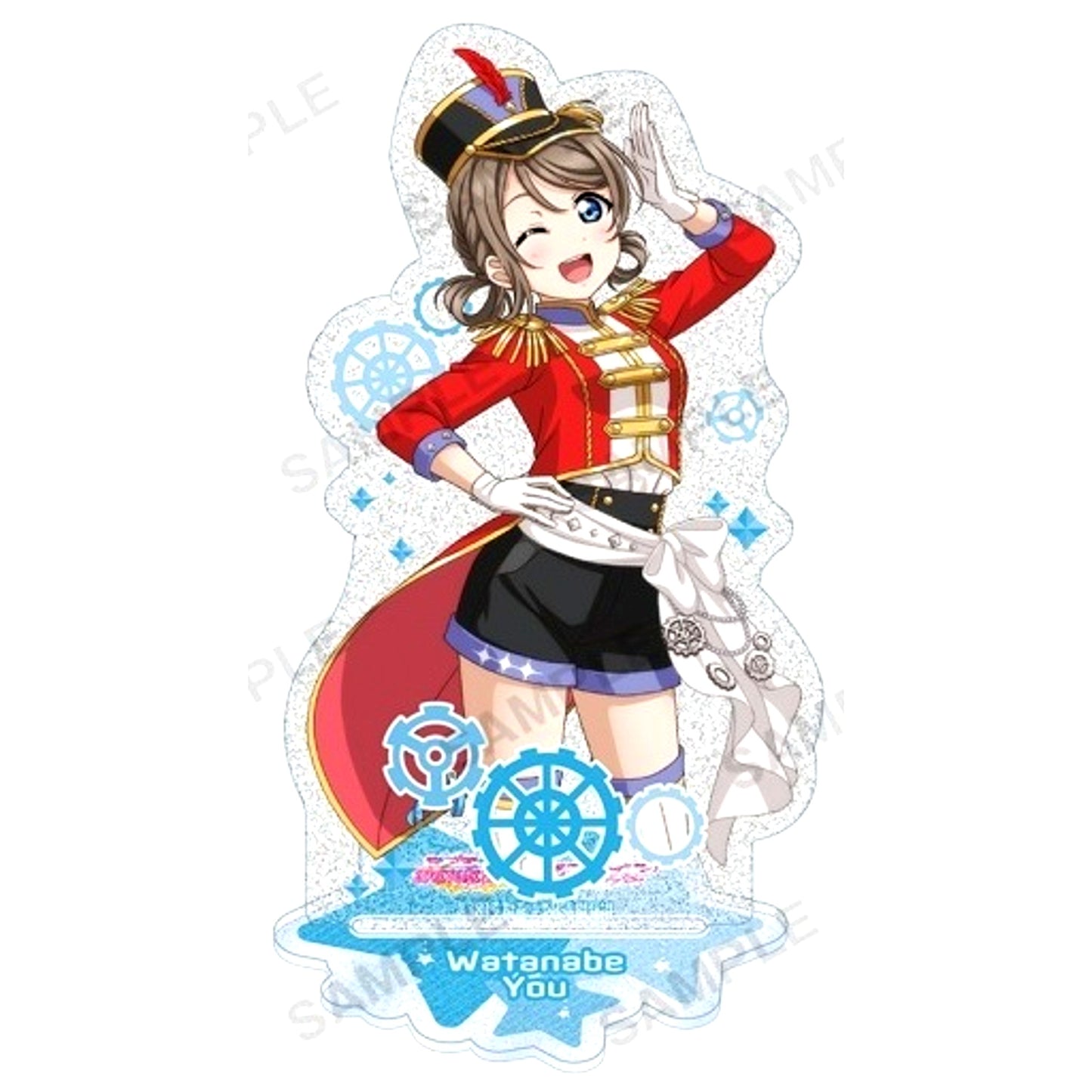 You Watanabe Toy World Ver. Aqours Love Live! School Idol Festival Kirarin Acrylic Stand [USED]