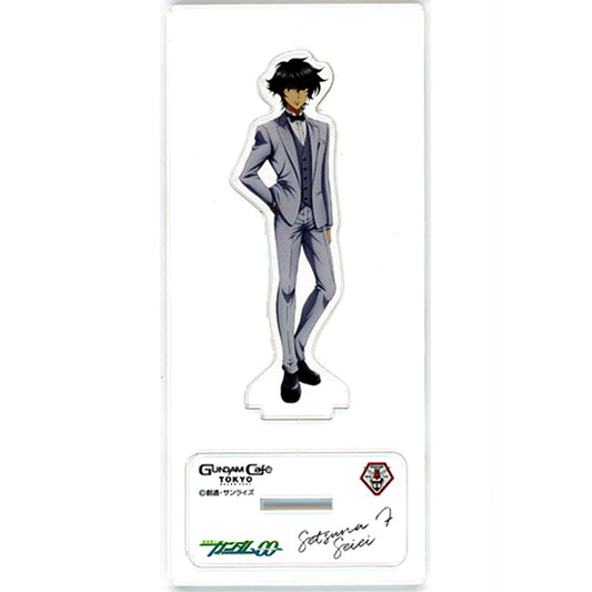 Setsuna F. Seiei Mobile Suit Gundam 00 MODEL SHEET AS Acrylic Stand 202007 Gundam Cafe Ltd [USED]